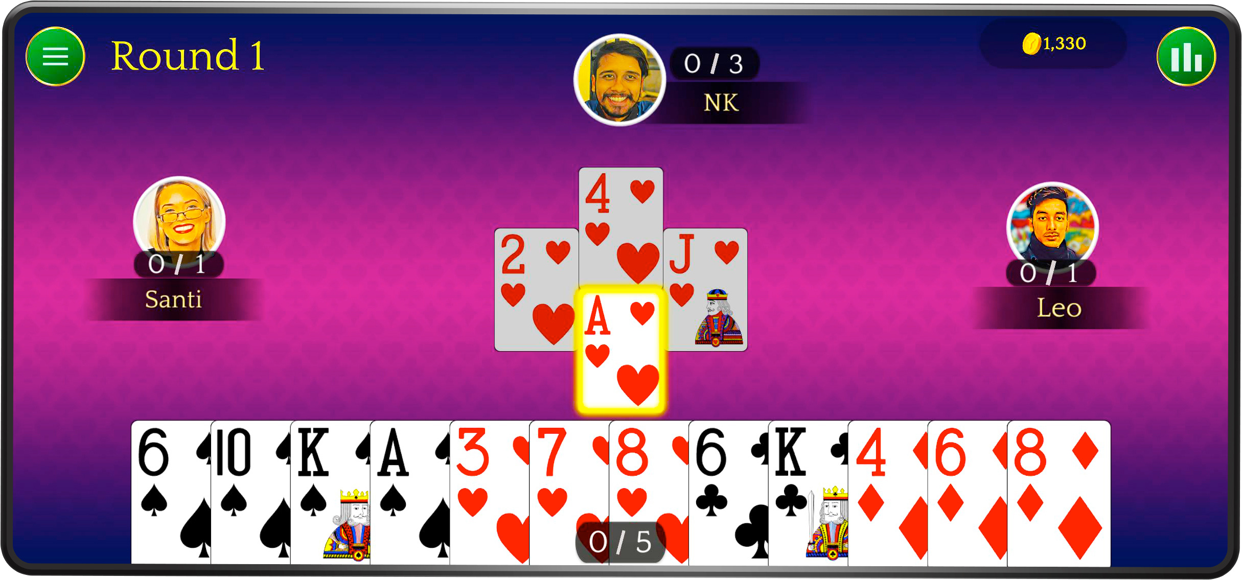Call break game screenshot three