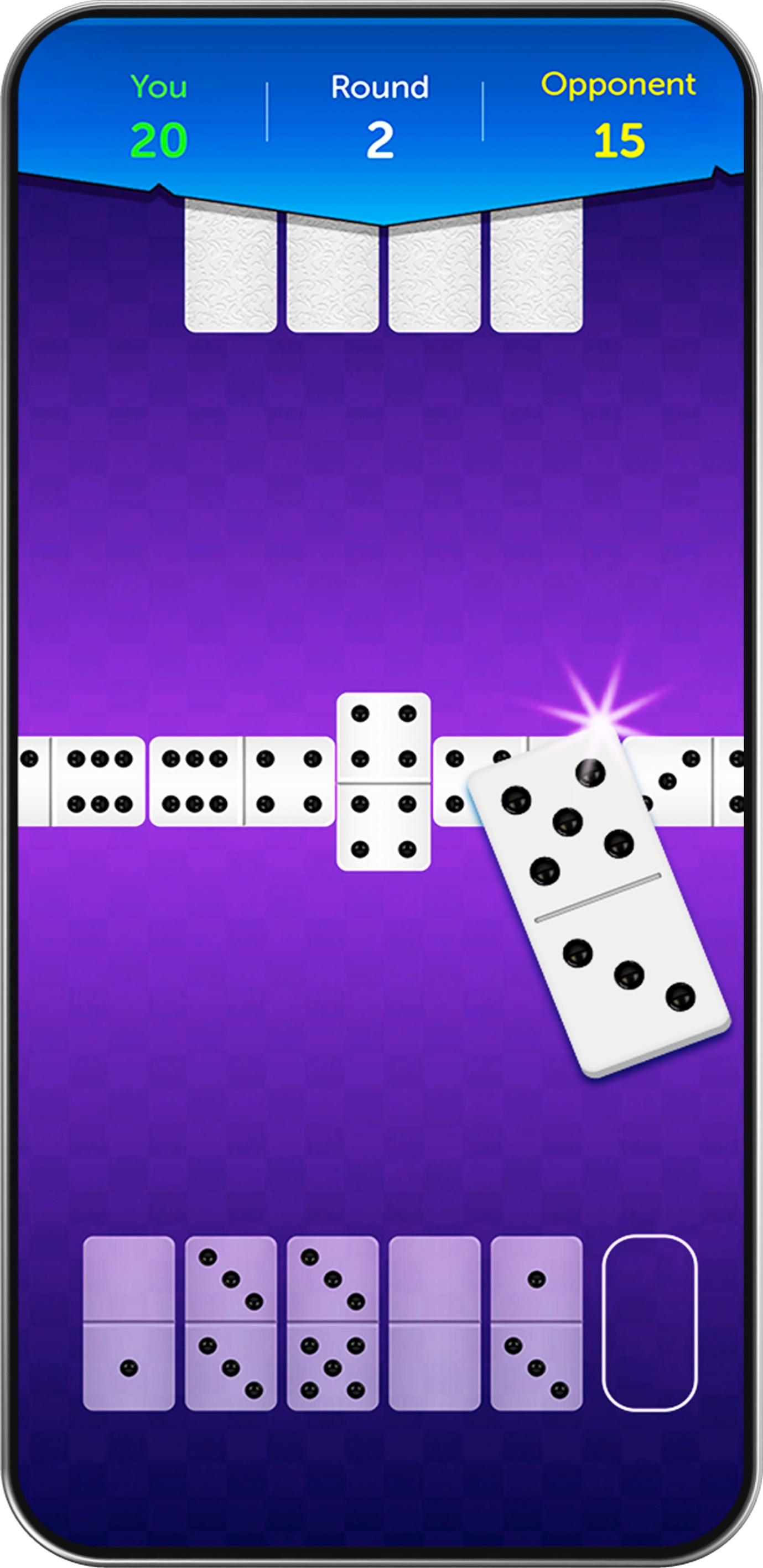 Dominoes game screenshot one