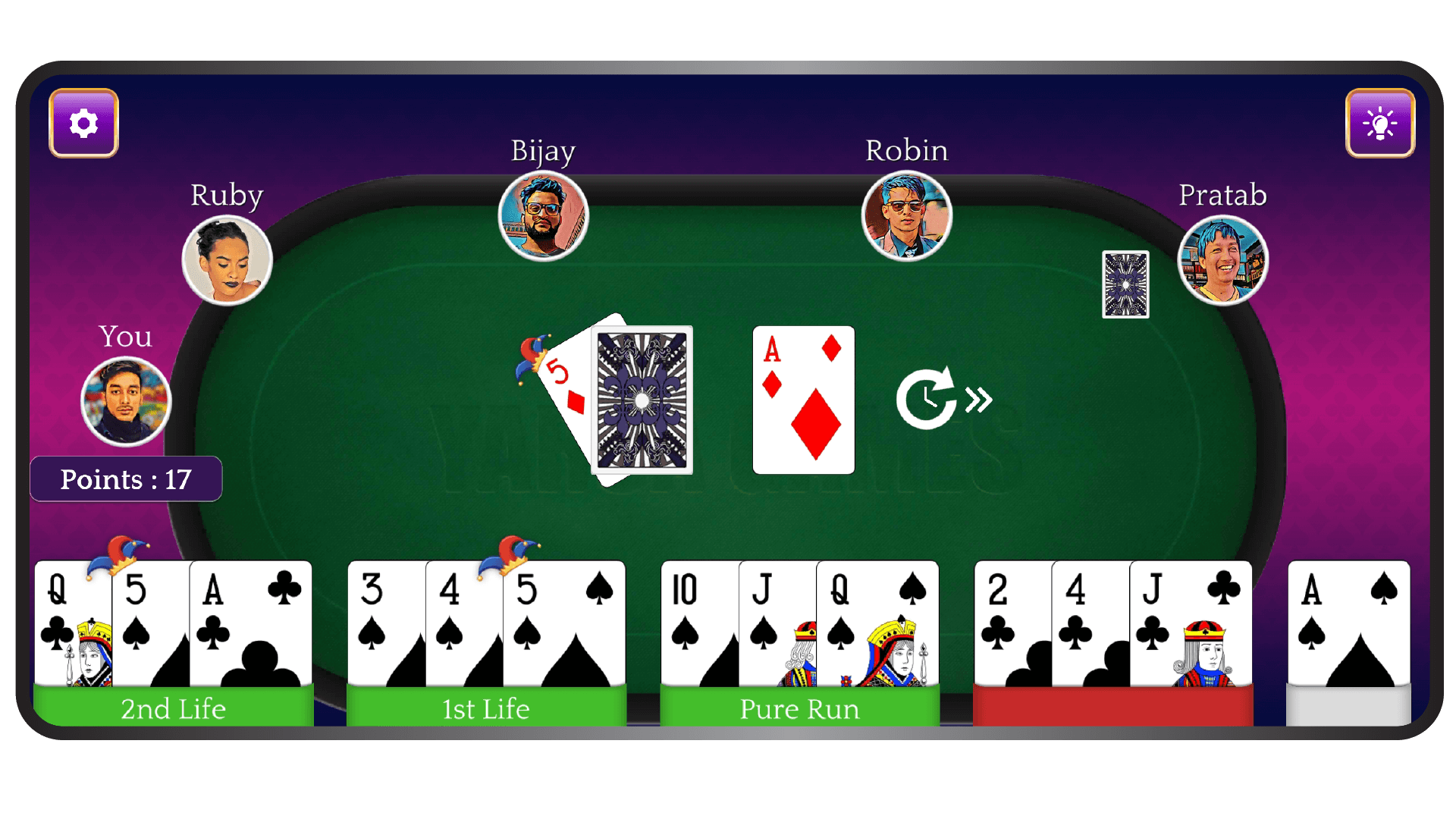 Rummy game screenshot three