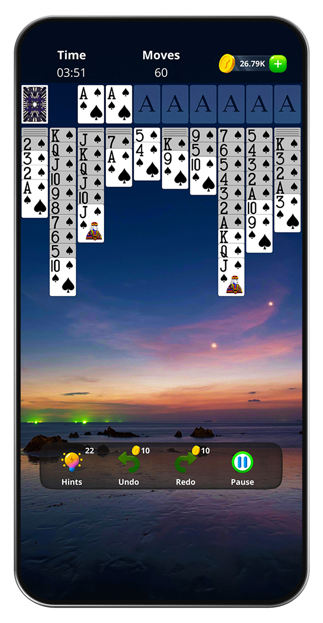 Solitaire game screenshot three