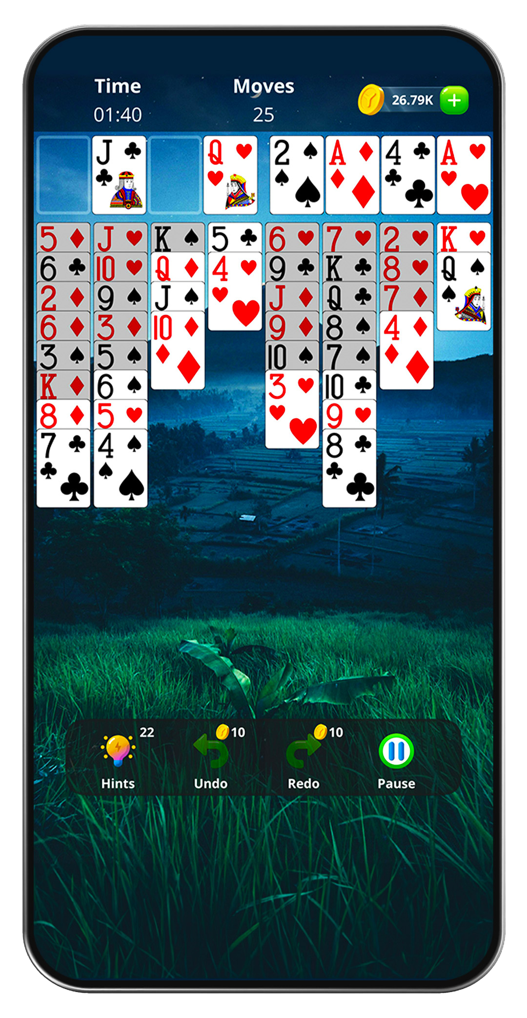Solitaire game screenshot two