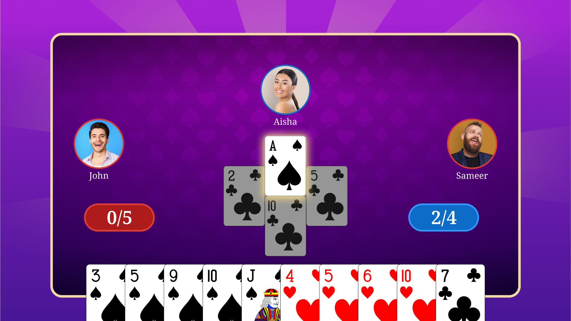 Spades game screenshot three